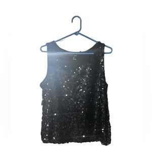Size 16 George Black Sequin Tank Top